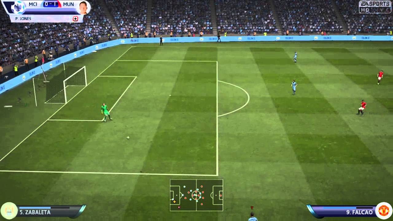 Manchester City vs Manchester United FIFA 15 PS4 Gameplay