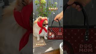 Dog/Cat Mom - Personalized Leather Handbag for Dog/Cat Lovers, Dog/Cat Mom, Pet Lovers | Custom Gift