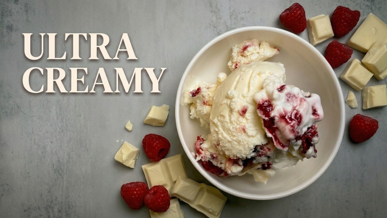Мороженое со вкусом белого шоколада, малины и чизкейка без сахара, которое действительно очень сл...