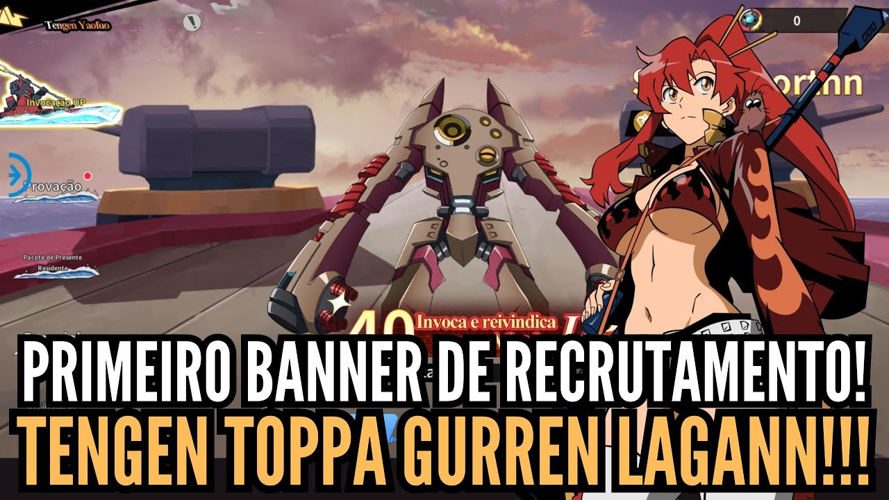 ⭐LANÇOU O NOVO RPG DE TURNO DO ANIME TENGEN TOPPA GURREN LAGANN