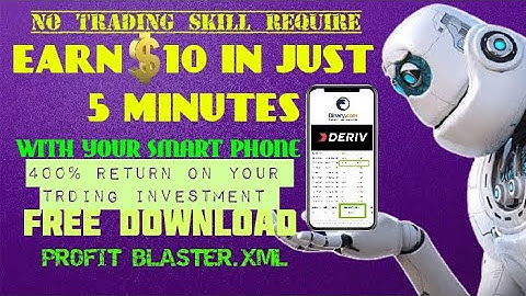 binary bot profit blaster||Earn daily $10 binary bot 2022||Impossible to lose||Free download bot||