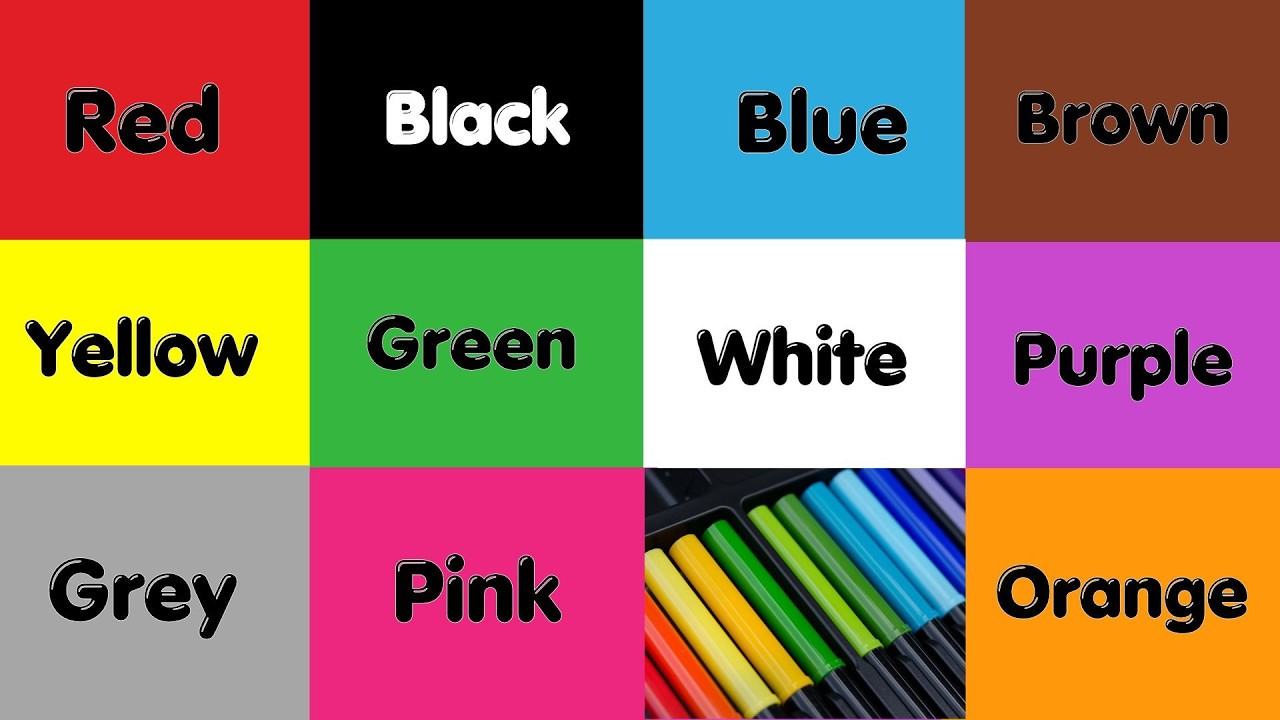We Love all the Colors|Can You Name These Beautiful Colors?|Educational ...