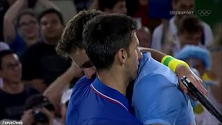 Novak Djokovic vs Juan Martin Del Potro 2016 Rio R1 Highlights