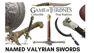 Named Valyrian Swords l House of the Dragons l Game of thrones l