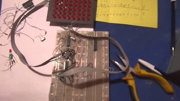 Matriz8x8 con PIC 16f628A y 74ls164