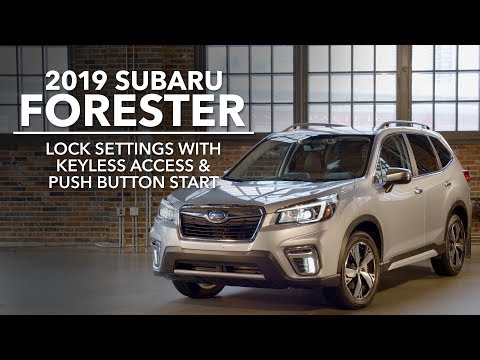 2019-subaru-forester---lock-settings-with-keyless-access-&-push-button-start