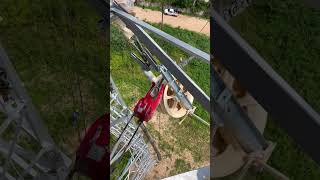 USA Linemen Installing Stringing Blocks for New Power Lines ⚡😱