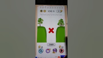 Tom must jump to the other side level 13 brain test game