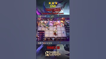 3 STAR LING USE WINTER TRUNCHEON ITEM I THARZ 3 ~ MAGIC CHESS MOBILE LEGENDS #shorts #ling