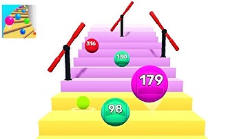 Stair Balls : Jump Balls 3D ! All Levels Gameplay (1-6) android, ios