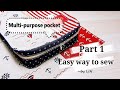 DIY MULTI-PURPOSE POCKET 【PART 1】MULTI-PURPOSE TOTE BAG TUTORIAL  수제 패키지 교육 과정 / 手作りパッケージ教育プロセス