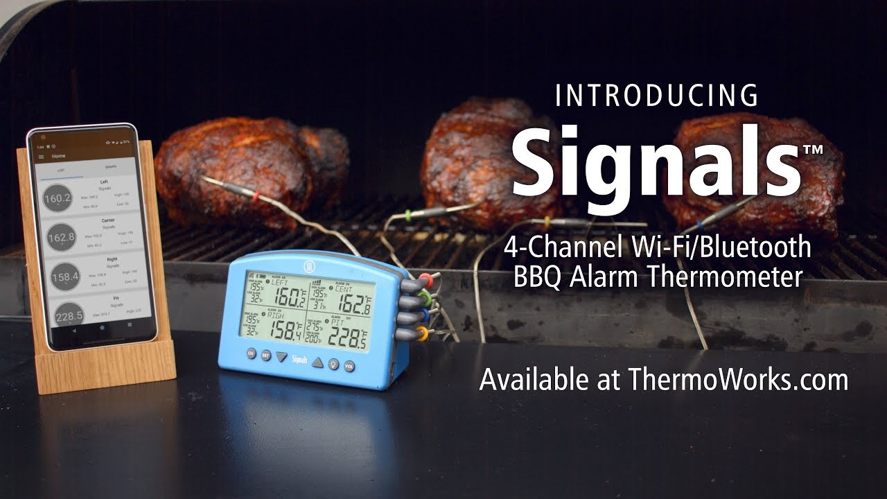 ThermoWorks Signals BBQ Alarm Thermometer with Wi-Fi and Bluetooth – Zest  Billings, LLC