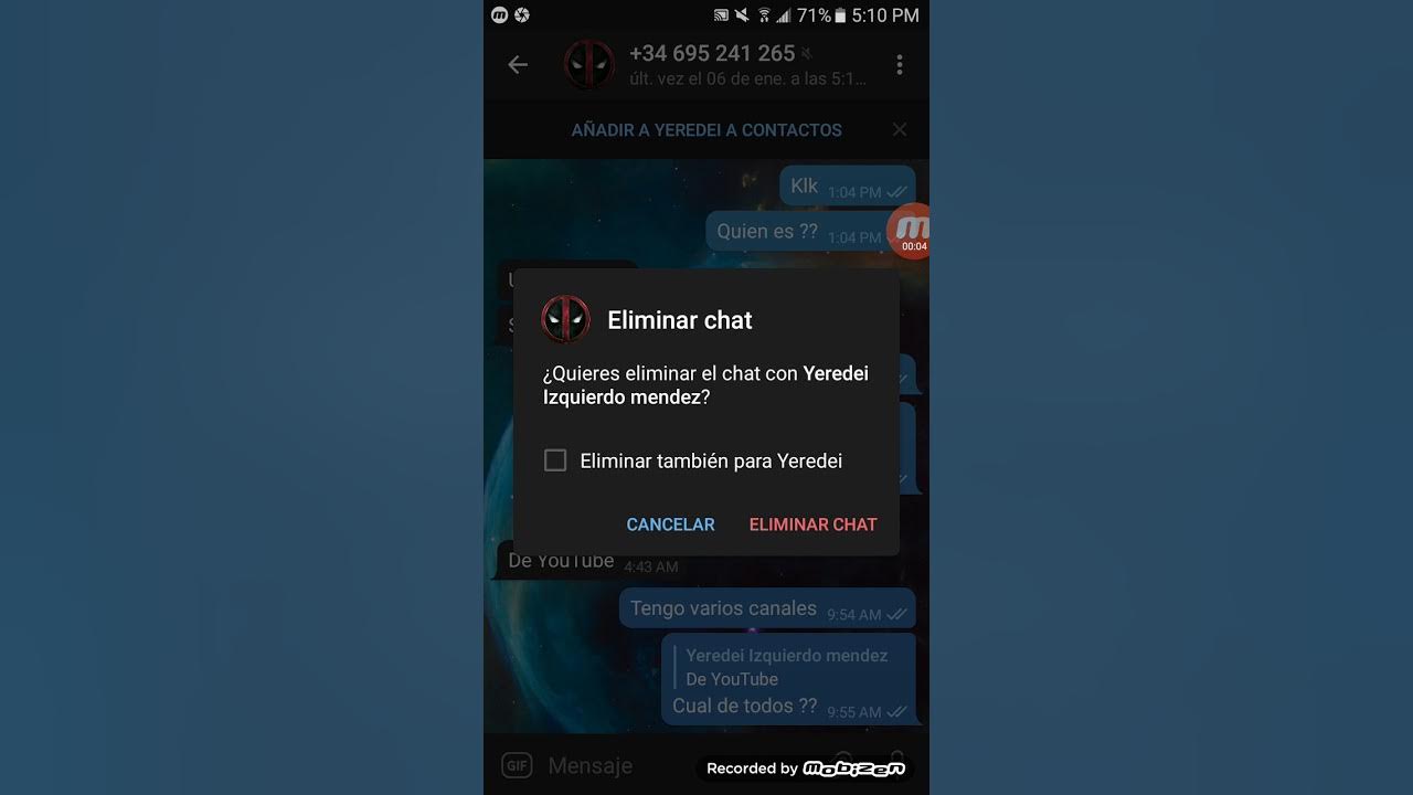 Como eliminar una conversación en telegram sin dejar rastro, elimina un ...
