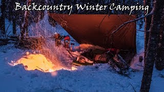 Backcountry Winter Camping After a Snowstorm