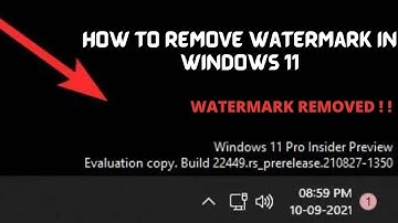 How to Remove Evaluation Copy Watermark on Windows 11 Insider Preview