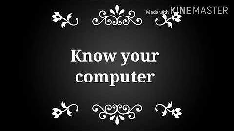 Class-2/ Subject - Computer Science/ (Chapter -1 ) - Know your Computer