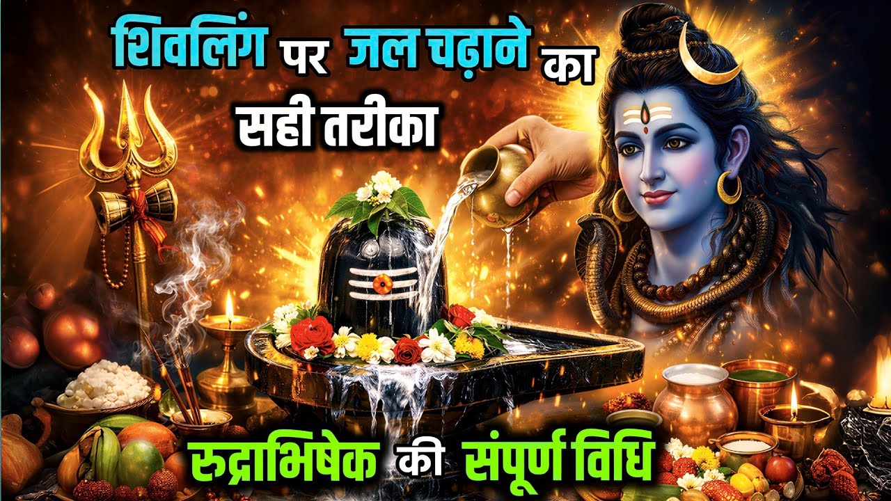 🔴 🔱 शिवलिंग पर जल चढ़ाने का सही तरीका | रुद्राभिषेक की संपूर्ण विधि 🔱 |  Shiv Dhyan Sagar 