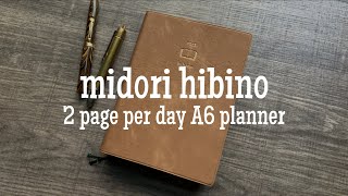 Midori Hibino Planner 2023 ~ A6 2 Page Per Day