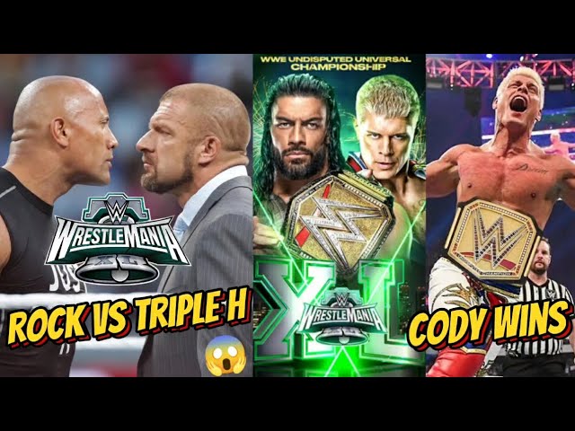 The Rock ameaça Triple H após a conferência da WWE WrestleMania 40