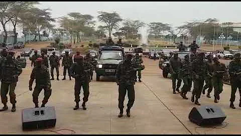 Kenya police dancing GSU unit kasarani