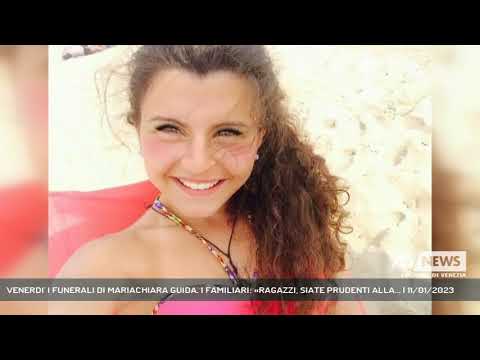 VENERDI' I FUNERALI DI MARIACHIARA GUIDA. I FAMILIARI: «RAGAZZI, SIATE PRUDENTI ALLA... | 11/01/2023