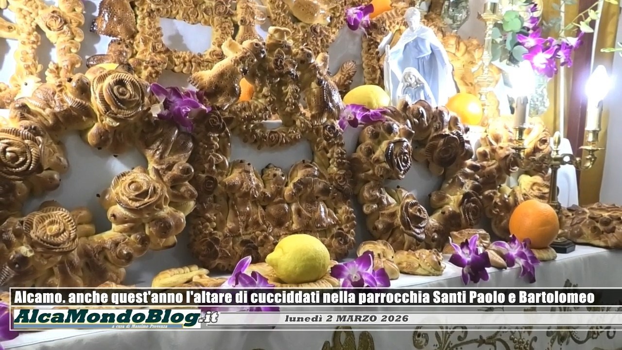 Alcamo, anche quest'anno l'altare di cucciddati nella parrocchia Santi Paolo e Bartolomeo
