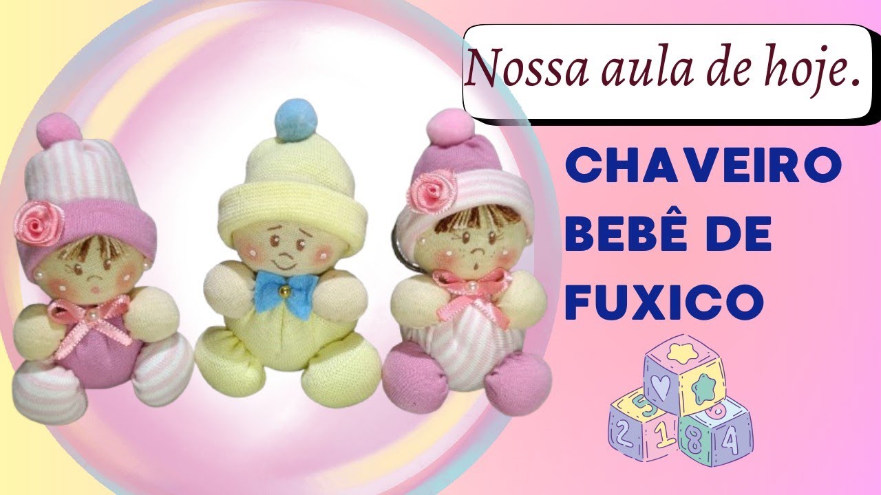 Bebê de fuxico.Faça e venda todos