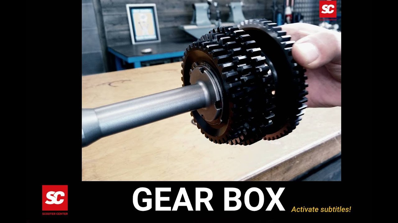 Vespa PX gearbox installation Vespa PX/P/PE largeframe gears, Vespa PX gearbox