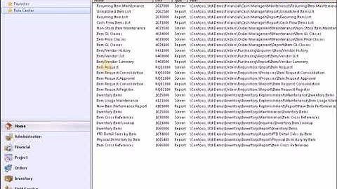 Microsoft Dynamics SL  User Interface
