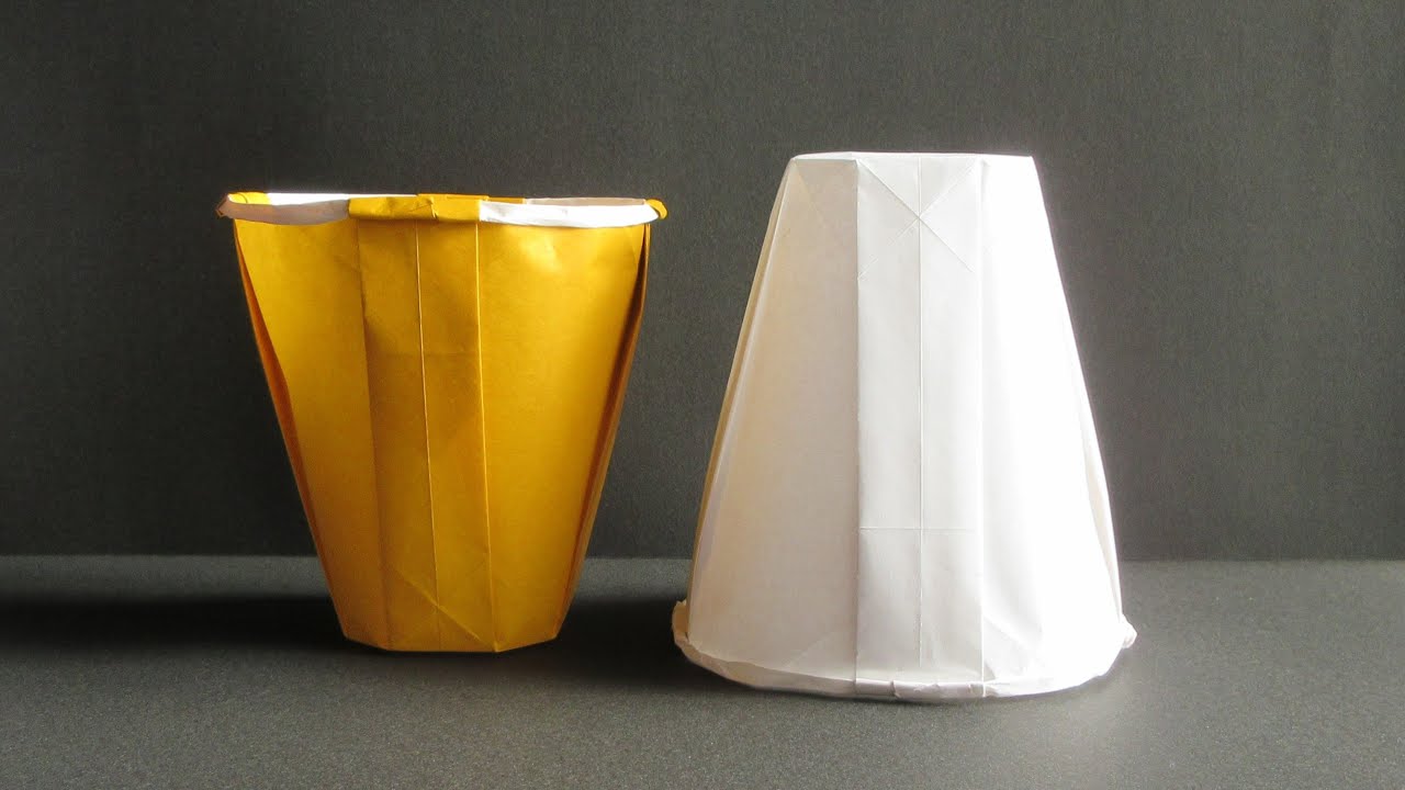 折り紙】紙コップ【origami】Paper cup - YouTube