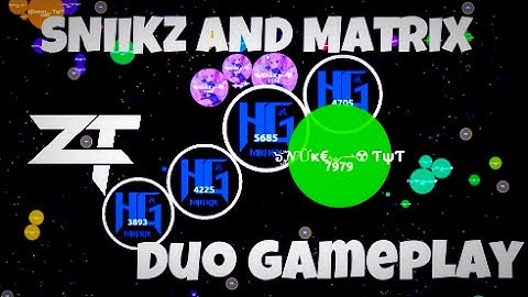 Agar.io - ƵŦ Matrix and Sniikz Duo Takeover