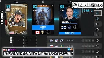 BEST NEW CHEMISTRY COMBOS TO MAKE IN NHL 26 HUT 10/18