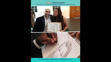 Live Wedding Caricature Artist in Surrey UK #art #caricaturesolution #artclass #drawing