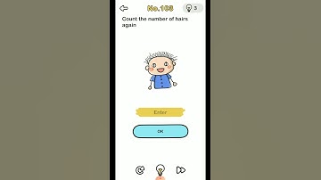 BRAIN OUT LEVEL 103 - COUNT THE HAIRS AGAIN