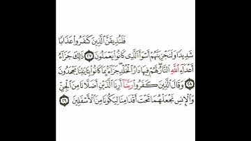 سورة فصلت 9 القسم التاسع تكرار كيفي من .. فلنذيقن الذين كفروا عذابا .. إلى .. ليكونا من الأسفلين