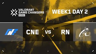 2025 발로란트 게임 체인저스 코리아 스플릿 2 - 1주 2일 차 H/L CNE vs RN