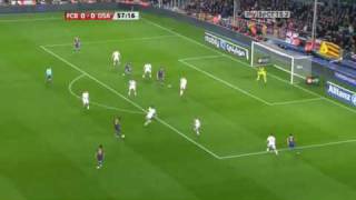 Fc barcelona vs osasuna [ full highlights hq] 24/03/2010