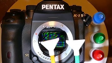 How to clean sensor of Pentax K 1 using Sensor Clean and MXD 100 Green Vswab fro