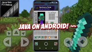 Minecraft java for mobile! yes it is possible now !