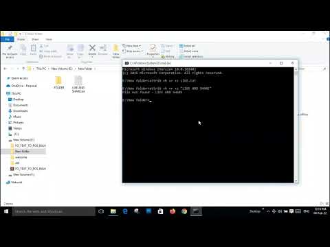 How to HIDE files and FOLDERS using Command Prompt [CMD]?