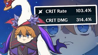 Childe, but he CAN ONLY CRIT