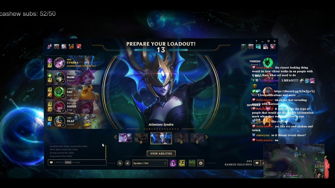 challenger Syndra Ori Ryze full haste 1v9 builds !ori !syndra !ryz ...