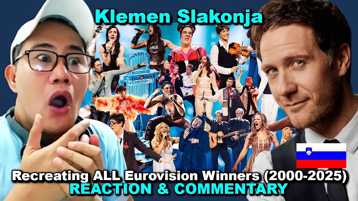 Klemen Slakonja - Recreating ALL Eurovision Winners (2000-2025) REACTION