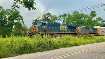 CSX M208-30 with CSXT ES40DC 5238 leading with a great NF K5HL 1PC on 07/01/2025