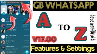 Gb whatsapp A to Z features in hindi | v 17.0|how to use gb whatsapp all setting | All settings | screenshot 2