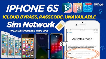 iPhone 6s 6Plus 6splus icloud Bypass Sim  Network Working Unlock Tool 2025 Easy Method 100% Done