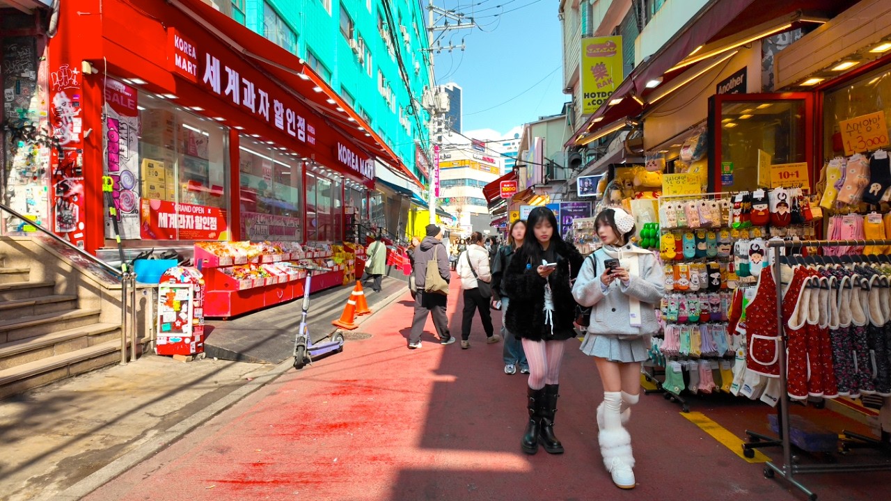 4K 화창한 주말의 홍대 산책 | Seoul, Hongdae Walking Tour | Vibrant Weekend ...