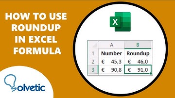How to USE ROUNDUP in EXCEL FORMULA