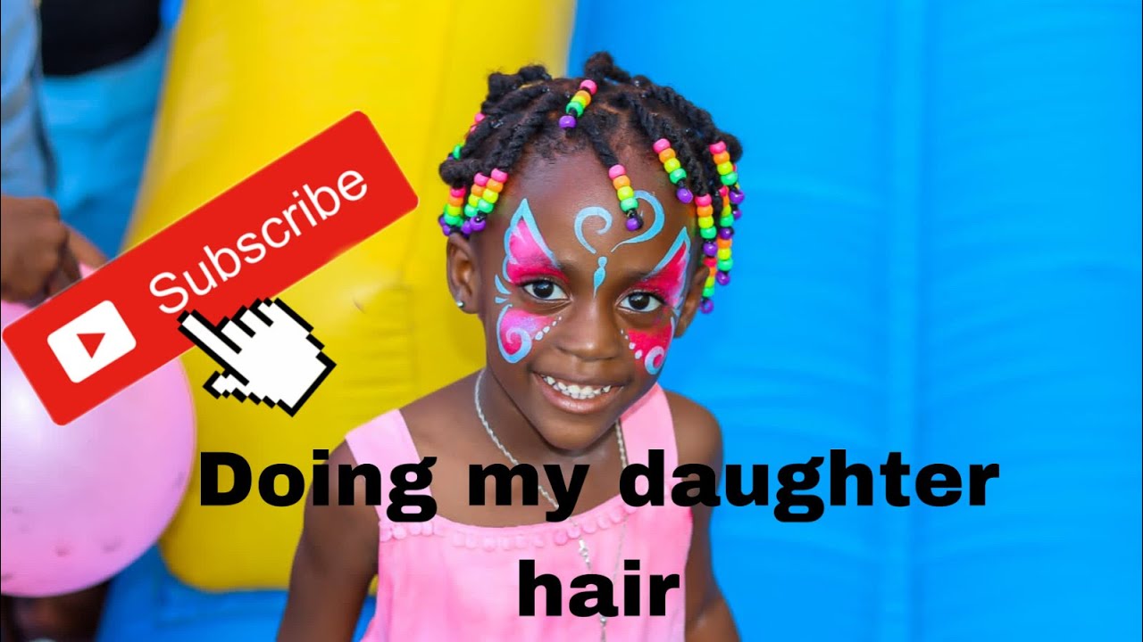 Styling my daughter hair YouTube