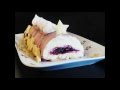 Bûche de Noël sans gélatine chocolat blanc cassis